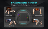 Wireless RGB Joycon Controller for Switch-Black Slim