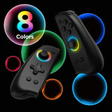 Wireless RGB Joycon Controller for Switch-Black Slim