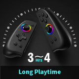 Wireless RGB Joycon Controller for Switch-Black Slim