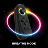 Wireless RGB Joycon Controller for Switch-Black Slim