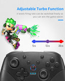 Wireless Switch Controller for Nintendo Console Pro Gamepad with Joystick [2020 New] Non-Slip Ergonomic Design, Black