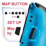 Joycon Controller for Switch/Switch Lite, Wired Joy Con Replacement Switch Controller with Back Map Butto/Turbo/Ergonomic Hand Grip L/R Remotes Gamepad with Bigger Button Red&Blue