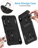 Mobile Game Controller Case for iPhone X/XS, Phone Cover Compatible with PUβG/COD Mobile L1R1 Trigger Joystick Gamepad Grip Remote, for Apple iOS (5.8 inch Black)