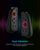 Wireless RGB Joycon Controller for Switch-Black Slim