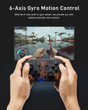 Wireless Switch Pro Controller for Switch/Switch Lite, 8 Colors Adjustable LED Wireless Remote Gamepad with Unique Crack/Turbo/Dual Shock/Motion Control