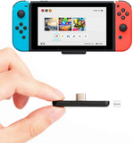 Wireless Bluetooth Adapter for Nintendo Switch & Lite, YOBWIN Bluetooth 5.0 USB C Wireless Audio Transmitter Adapter for Airpods/PS4/PC, PD Fast Charging with Dual Audio Streaming