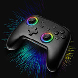 Switch Pro Controller with 8 Colors LED Light Rings