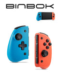 Joycon Controller for Switch/Switch Lite, Wired Joy Con Replacement Switch Controller with Back Map Butto/Turbo/Ergonomic Hand Grip L/R Remotes Gamepad with Bigger Button Red&Blue