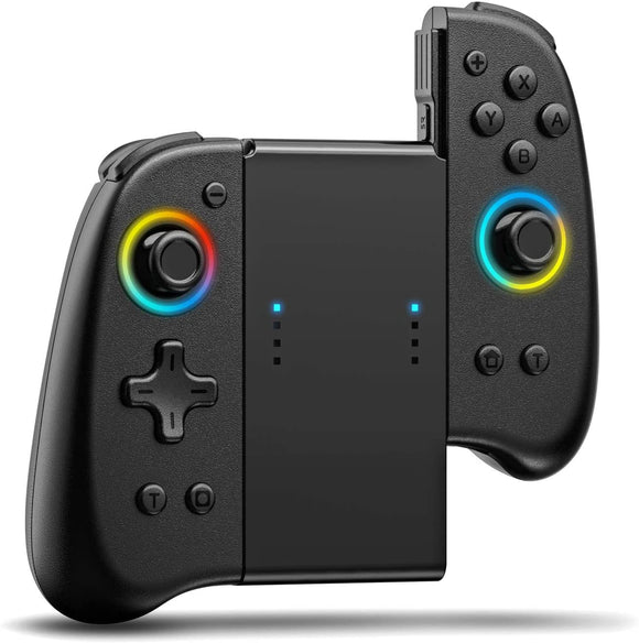 Wireless RGB Joycon Controller for Switch-Black Slim