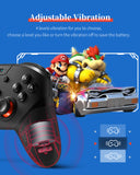 Switch Controller, Wireless Pro Controller for Switch, Switch Lite, Remote Gamepad with Joystick for Game,Console Accessories, Adjustable Turbo Vibration, Ergonomic Non-Slip