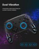 Switch Pro Controller with 8 Colors LED Light Rings