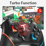 Switch Controller, Wireless Pro Controller for Nintendo Switch Remote Gamepad with Joystick, Adjustable Turbo Vibration, Ergonomic Non-Slip