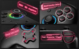 Switch Pro Controller with 8 Colors LED Light Rings