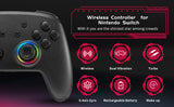 Switch Pro Controller with 8 Colors LED Light Rings