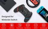 Switch Controller, Wireless Pro Controller for Nintendo Switch Remote Gamepad with Joystick, Adjustable Turbo Vibration, Ergonomic Non-Slip