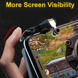 Mobile Controller with Power Bank Cooling Fan for PUβG, YONWIN L1R1 Game Trigger Joystick Gamepad Grip Remote for 4-6.5" Android IOS Phone - Latest Version Blue Light 4000mAh