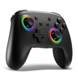 Switch Pro Controller with 8 Colors LED Light Rings