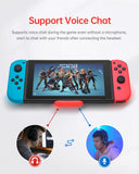 Audio Adapter for Nintendo Switch, Bluetooth 5.0 Transmitter, Internal Built-in Microphone, in-Game Voice Chat, 2 Headphones the Same Time, AptX & USB-C, Low Latency, for Bluetooth Headset & Airpods