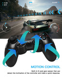 PS4 Controller Wireless Controller Gamepad for Playstation 4/Pro Game Controller, Touch Panel PS4 Pro Controller Joystick Gamepad with Dual Vibration/Turbo/Audio Function, Sweat-Resistant