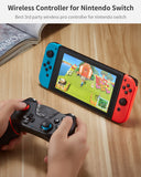 Switch Controller, Wireless Pro Controller for Nintendo Switch Remote Gamepad with Joystick, Adjustable Turbo Vibration, Ergonomic Non-Slip